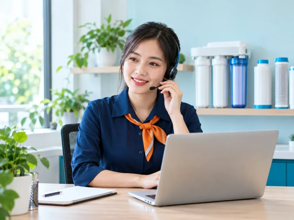 Ảnh minh họa: Nh&acirc;n vi&ecirc;n tư vấn tiếp nhận y&ecirc;u cầu dịch vụ